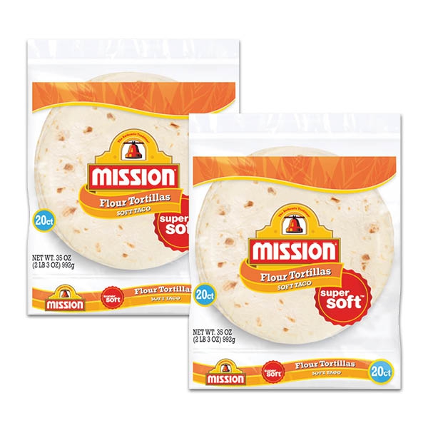:$3.97 Mission Soft Taco Flour Tortillas 20 ct. , while supplies last.