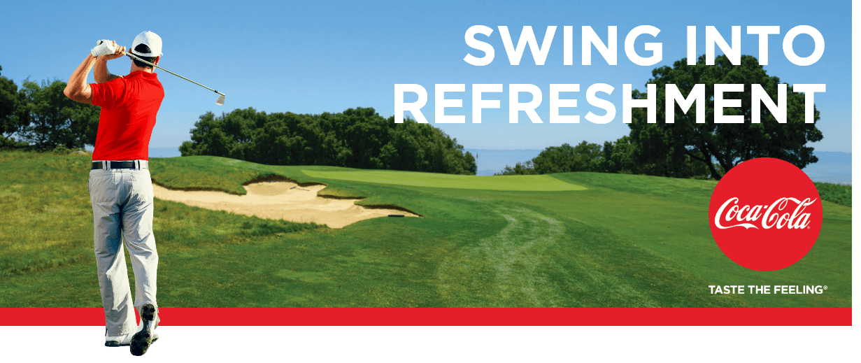 Swing into refreshment by Coca Cola